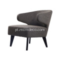 Modern Lounge Chair Contemporânea em Tecido